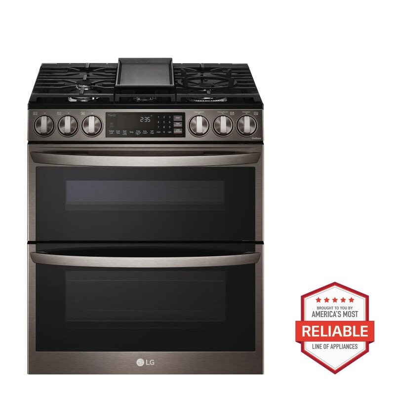 6.9 Cu. Ft. Smart Gas Double Oven Slide-in Range With Instaview®, Probake® Convection, Air Fry, And Air Sous Vide LTGL6937D