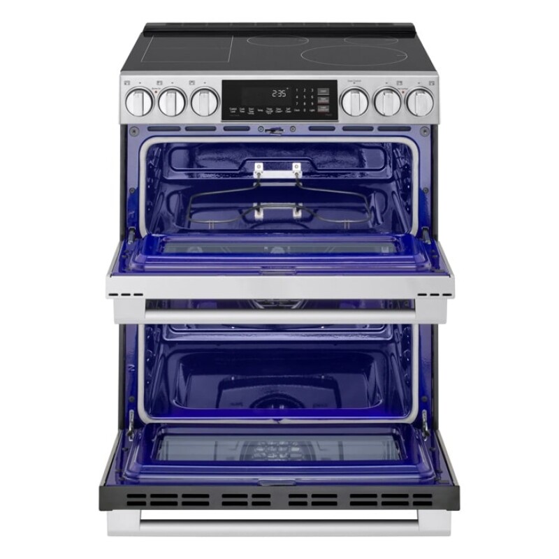 LG STUDIO 7.3 cu. ft. Double Oven Induction Slide-in Range with Probake® Convection and Air Fry LTIS7338XE