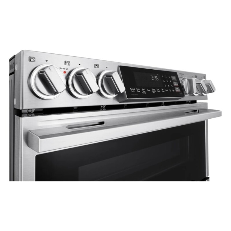 LG STUDIO 7.3 cu. ft. Double Oven Induction Slide-in Range with Probake® Convection and Air Fry LTIS7338XE