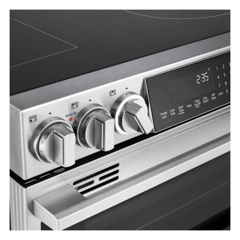 LG STUDIO 7.3 cu. ft. Double Oven Induction Slide-in Range with Probake® Convection and Air Fry LTIS7338XE