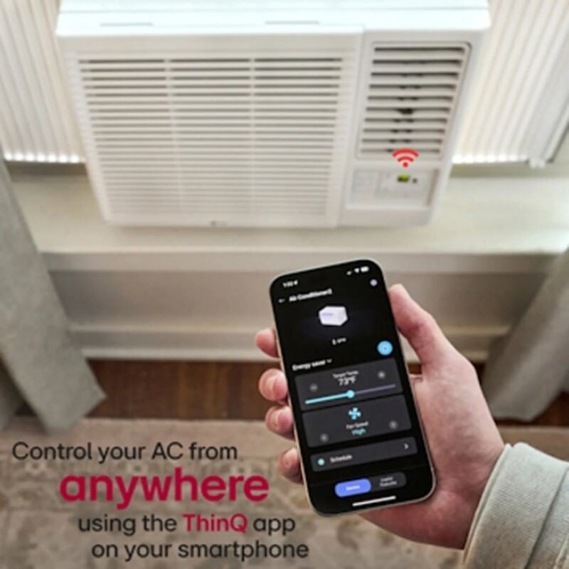 23,000 BTU Smart Wi-Fi Enabled Window Air Conditioner, Cooling & Heating LW2423HRSM