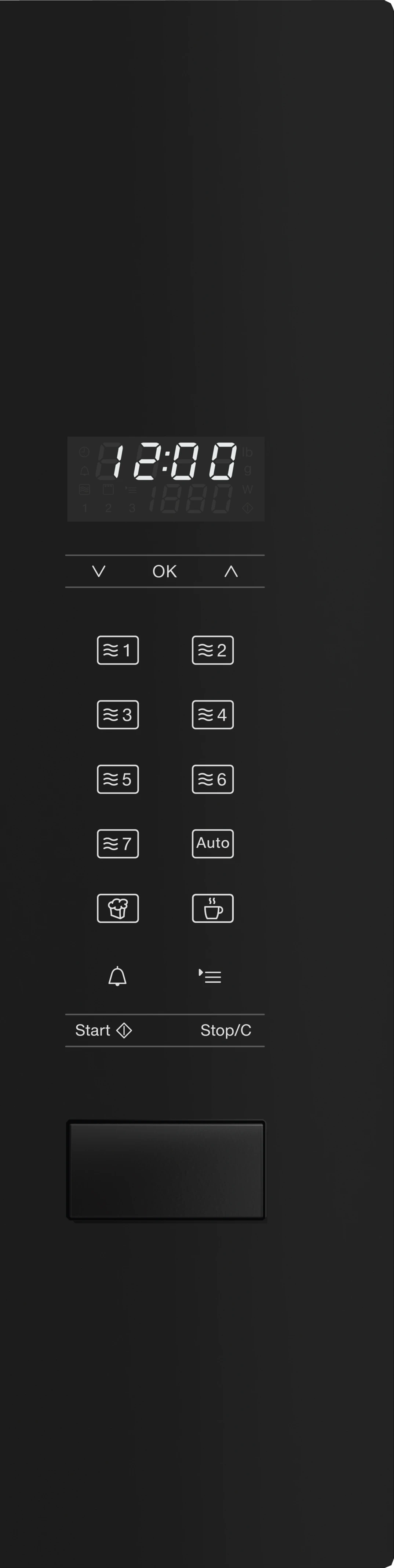 24" PureLine Microwave Side Control DirectSensor (Obsidian Black) M2241SCOB