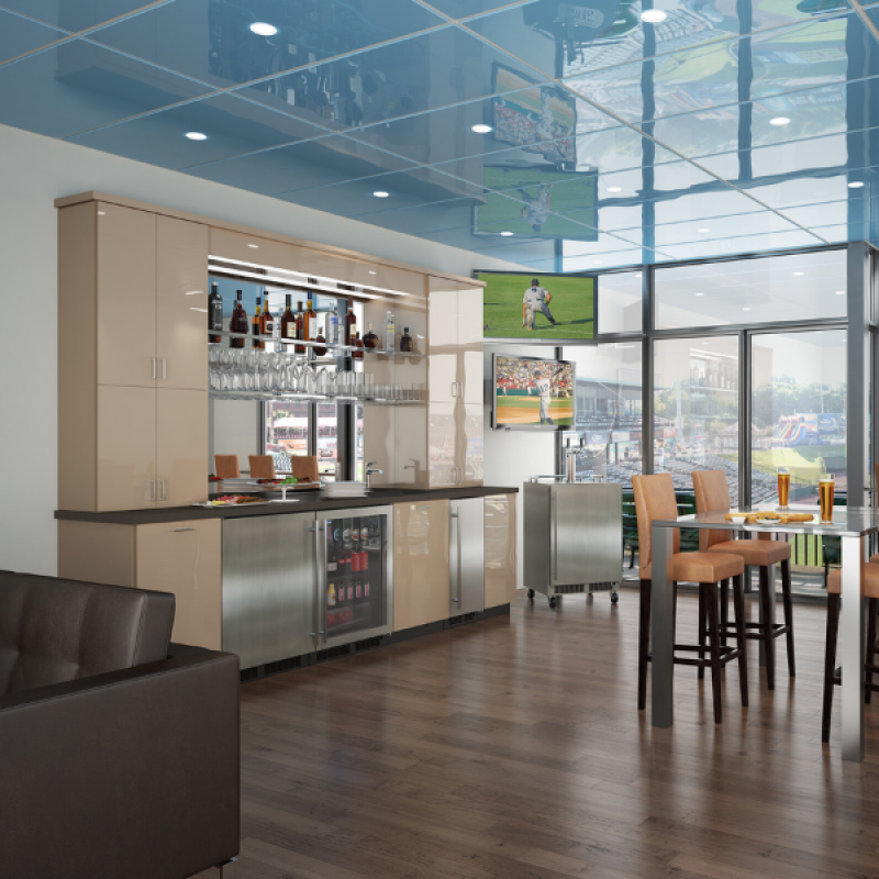 24-In Low Profile Built-In Beverage Center With Convertible Shelf And Maxstore Bin MABV224SG31A