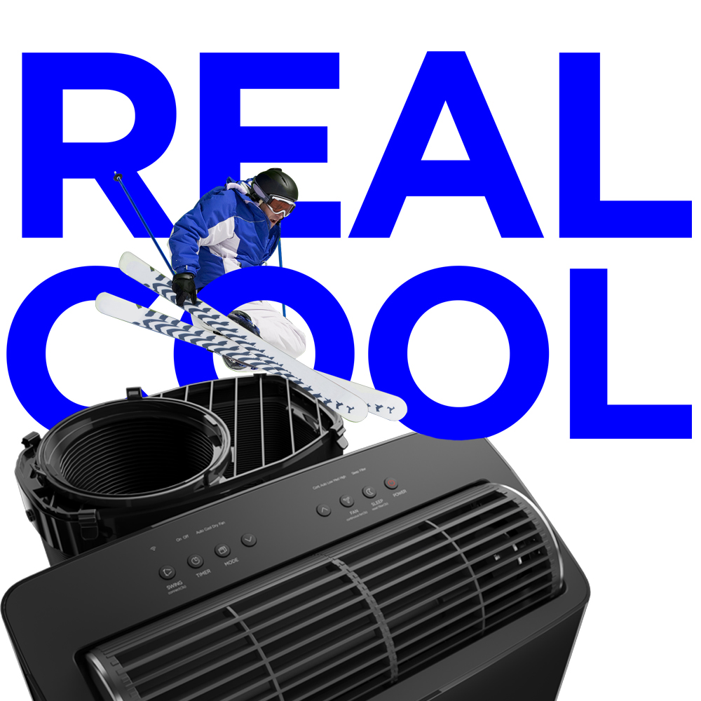 DUO Smart Inverter 14K BTU Portable Air Conditioner with Heat MAP14HS1TBL