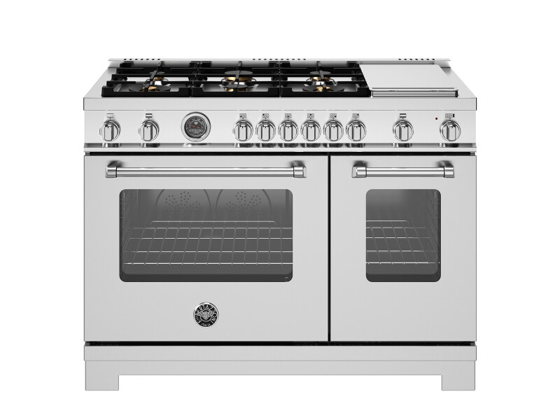 48 inch All Gas Range, 6 Brass Burner and Griddle MAS486BTFGMXT