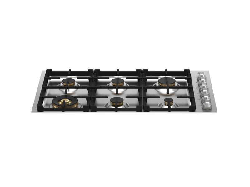 36 Drop-in Gas Cooktop 6 brass burners MAST366QBXT