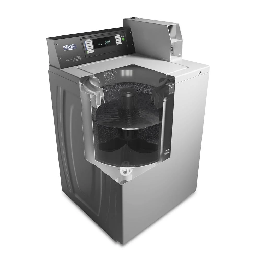 Commercial Top-Load Washer, Coin Drop Ready MAT24PDAGW