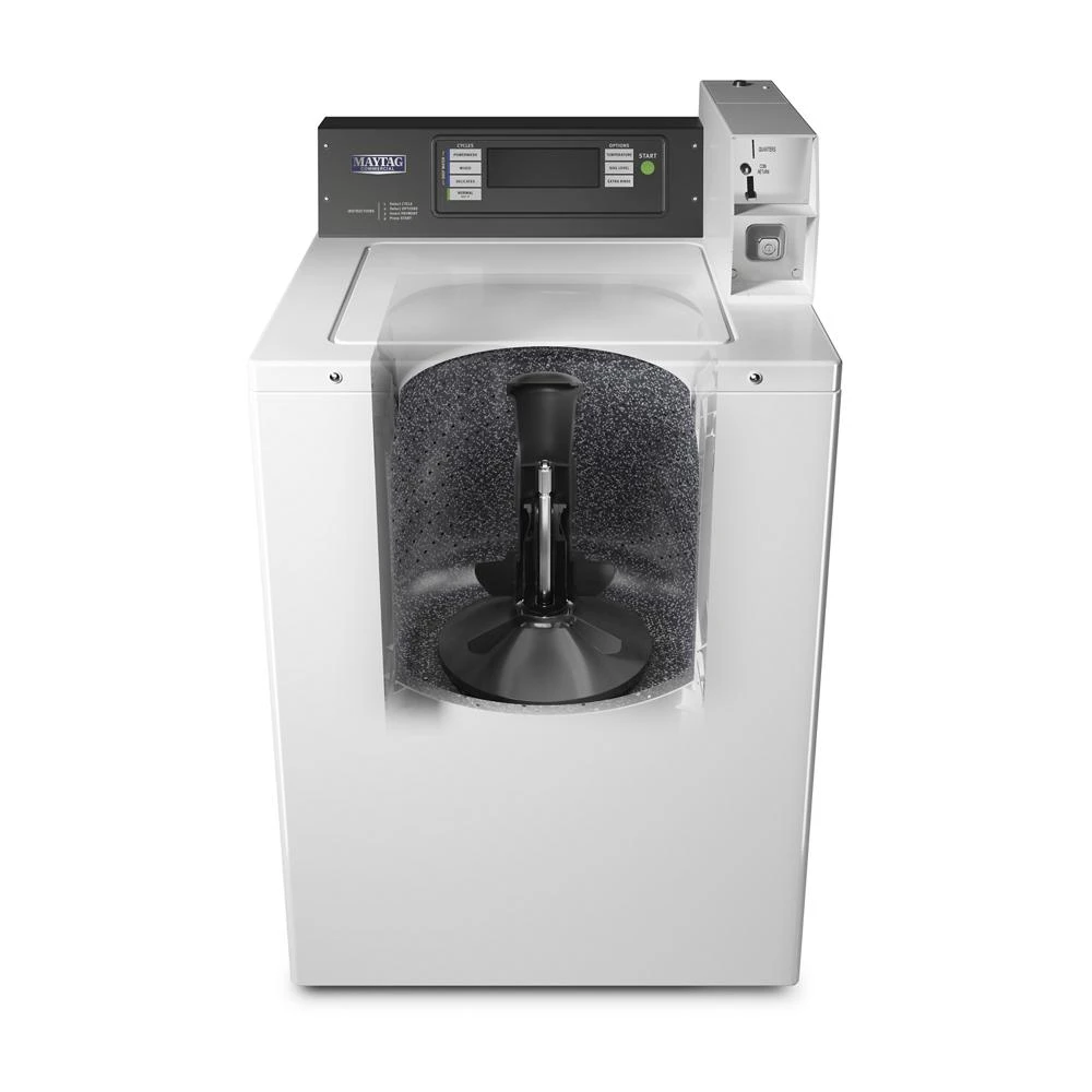 Commercial Top-Load Washer, Coin Drop Ready MAT24PDAGW