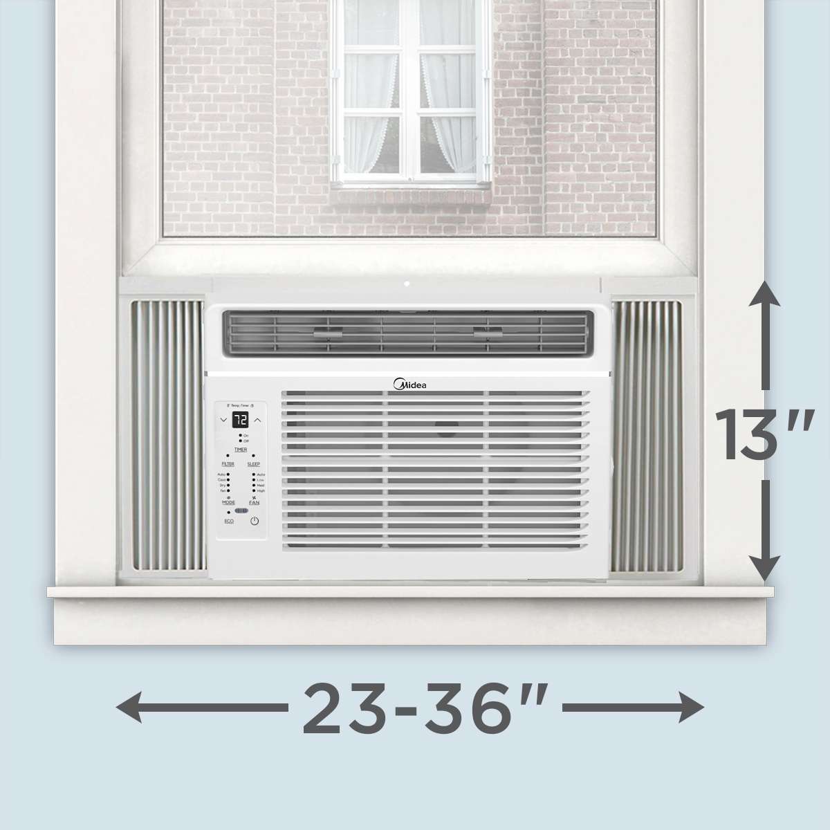 EasyCool 6,000 BTU Window Air Conditioner with Remote Control, Cools up to 250 sq. ft. MAW06R1YWTS