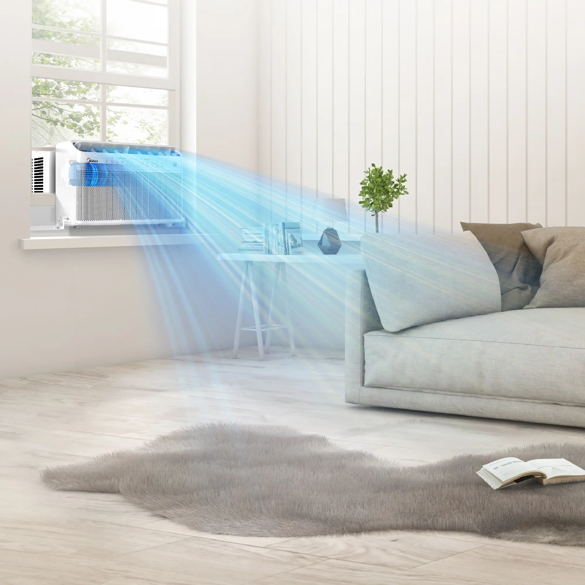 12,000 BTU DOE U-Shaped Smart Window Air Conditioner, for spaces up to 550 sq. ft. MAW12AV1QWTC