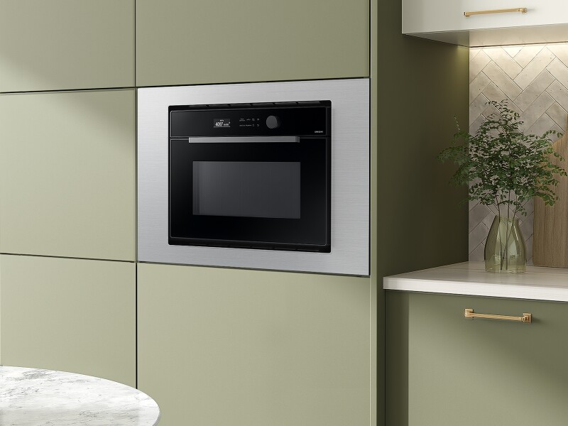 1.2 cu. ft. Countertop Microwave with Power Convection in Black Glass MC12DB8700CKAA