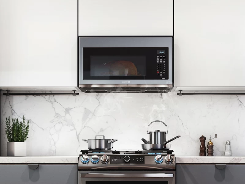 1.7 cu ft. Smart Over-the-Range Microwave with Convection & Slim Fry™ in Stainless Steel MC17T8000CSAA