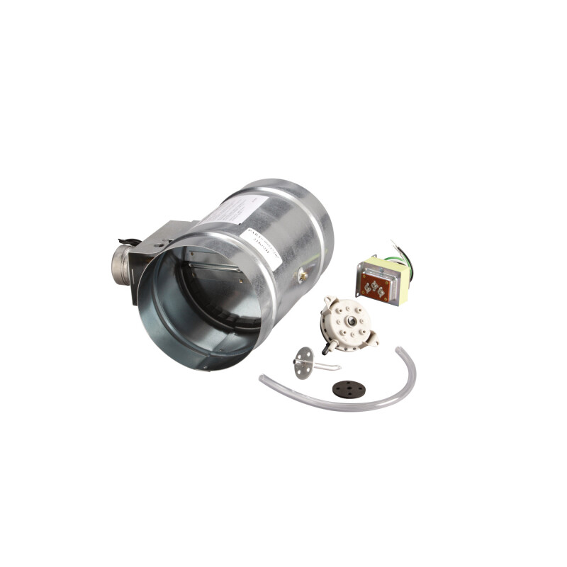 8-Inch Universal Automatic Make-Up Air Damper with Pressure Sensor Kit MD8TU