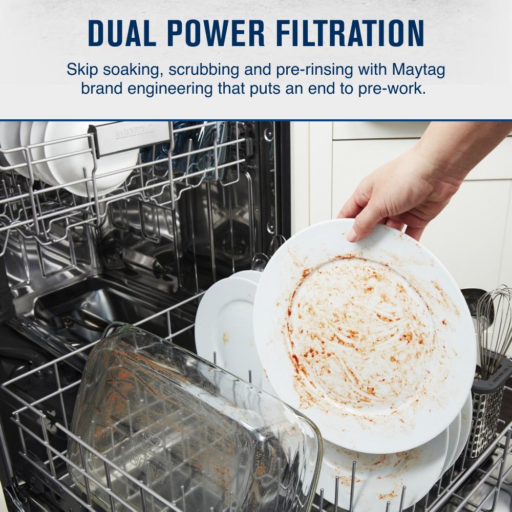 Stainless steel tub dishwasher with Dual Power Filtration MDB4949SKZ