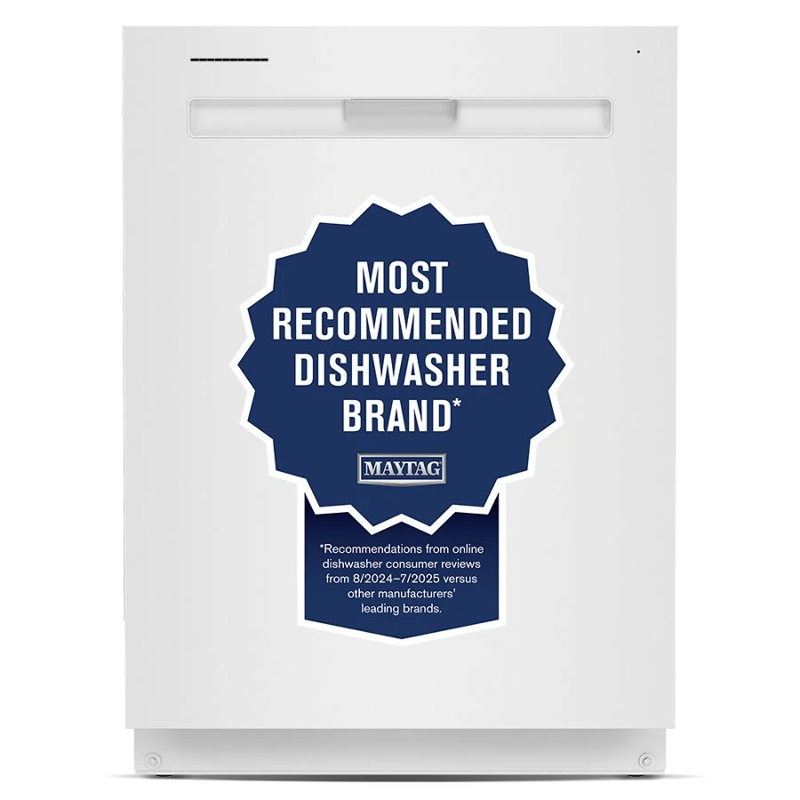 24” Top Control Dishwasher with Dual Power Filtration, PowerBlast® Cycle and 3rd Level Rack - 47 dBA MDB8959SKW