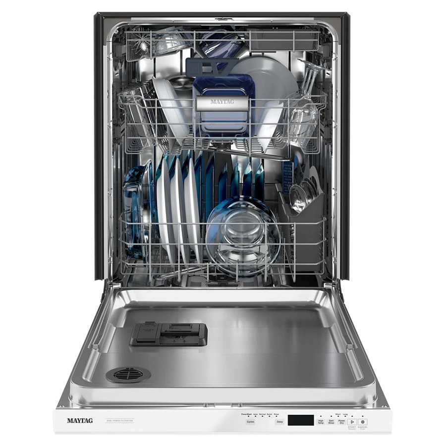 24” Top Control Dishwasher with Dual Power Filtration, PowerBlast® Cycle and 3rd Level Rack - 47 dBA MDB8959SKW