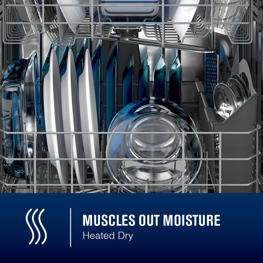 24” Top Control Dishwasher with Dual Power Filtration, PowerBlast® Cycle and 3rd Level Rack - 47 dBA MDB8959SKW