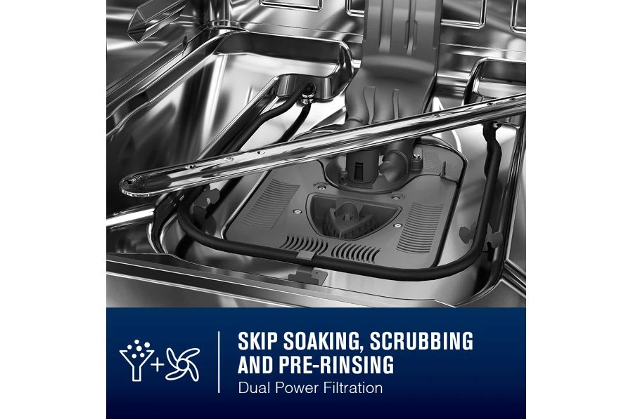 24” Top Control Dishwasher with Dual Power Filtration, PowerBlast® Cycle and 3rd Level Rack - 47 dBA MDB8959SKZ