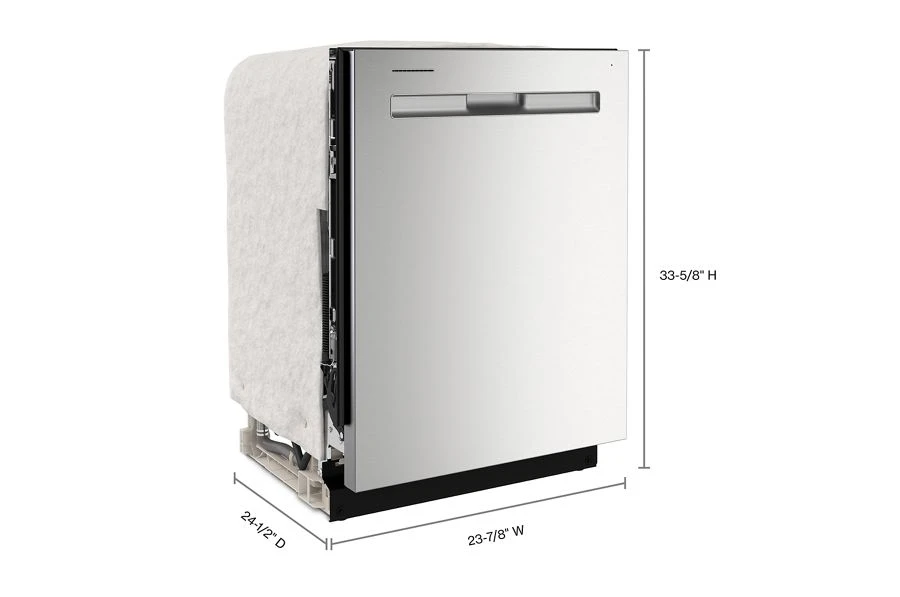 24” Top Control Dishwasher with Dual Power Filtration, PowerBlast® Cycle and 3rd Level Rack - 47 dBA MDB8959SKZ