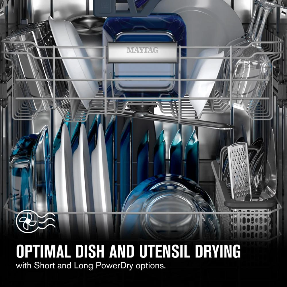 Front control dishwasher with Third Level Rack and Dual Power filtration MDB9959SKZ