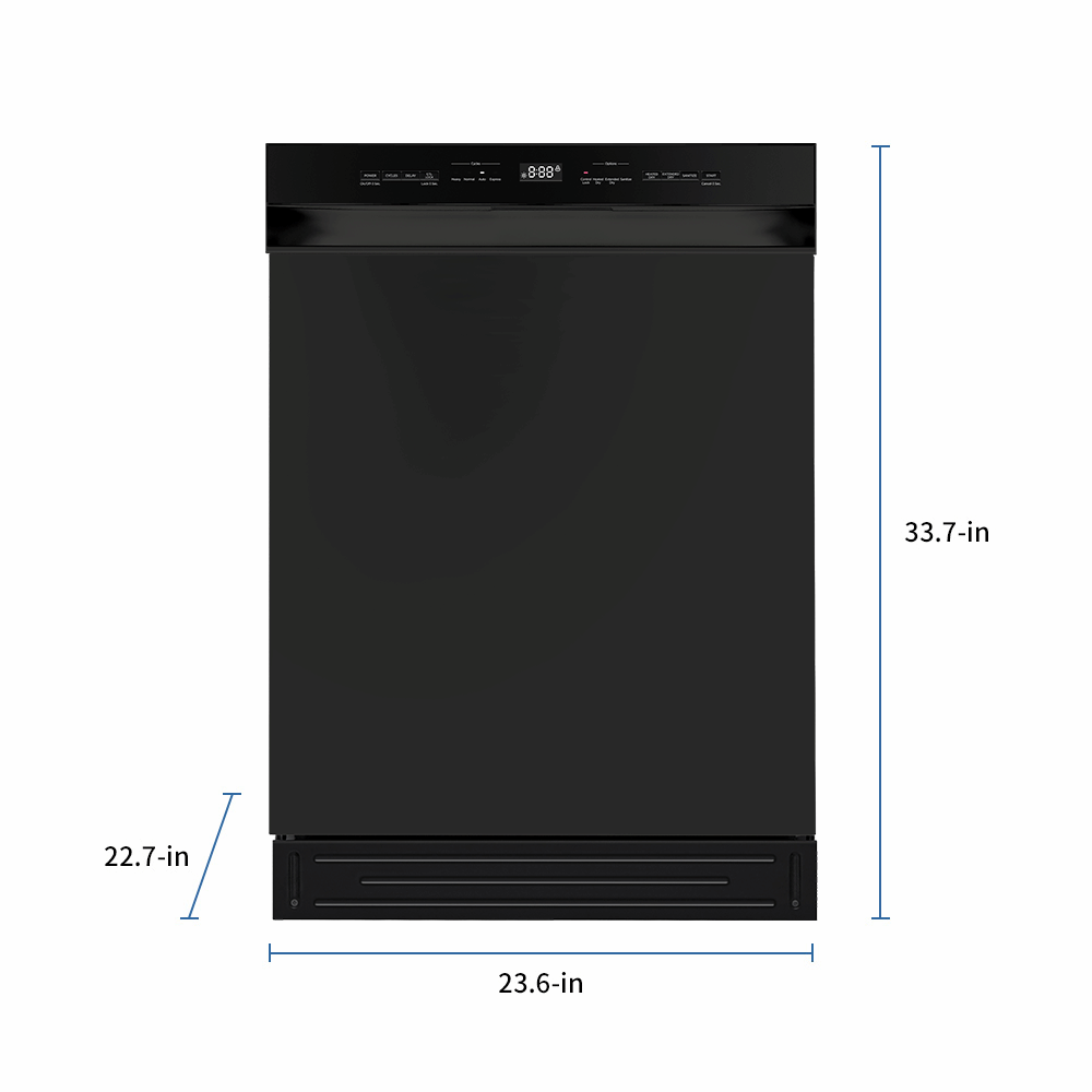 52 dBA Front Control Dishwasher with Interior Light MDF24P2BBB
