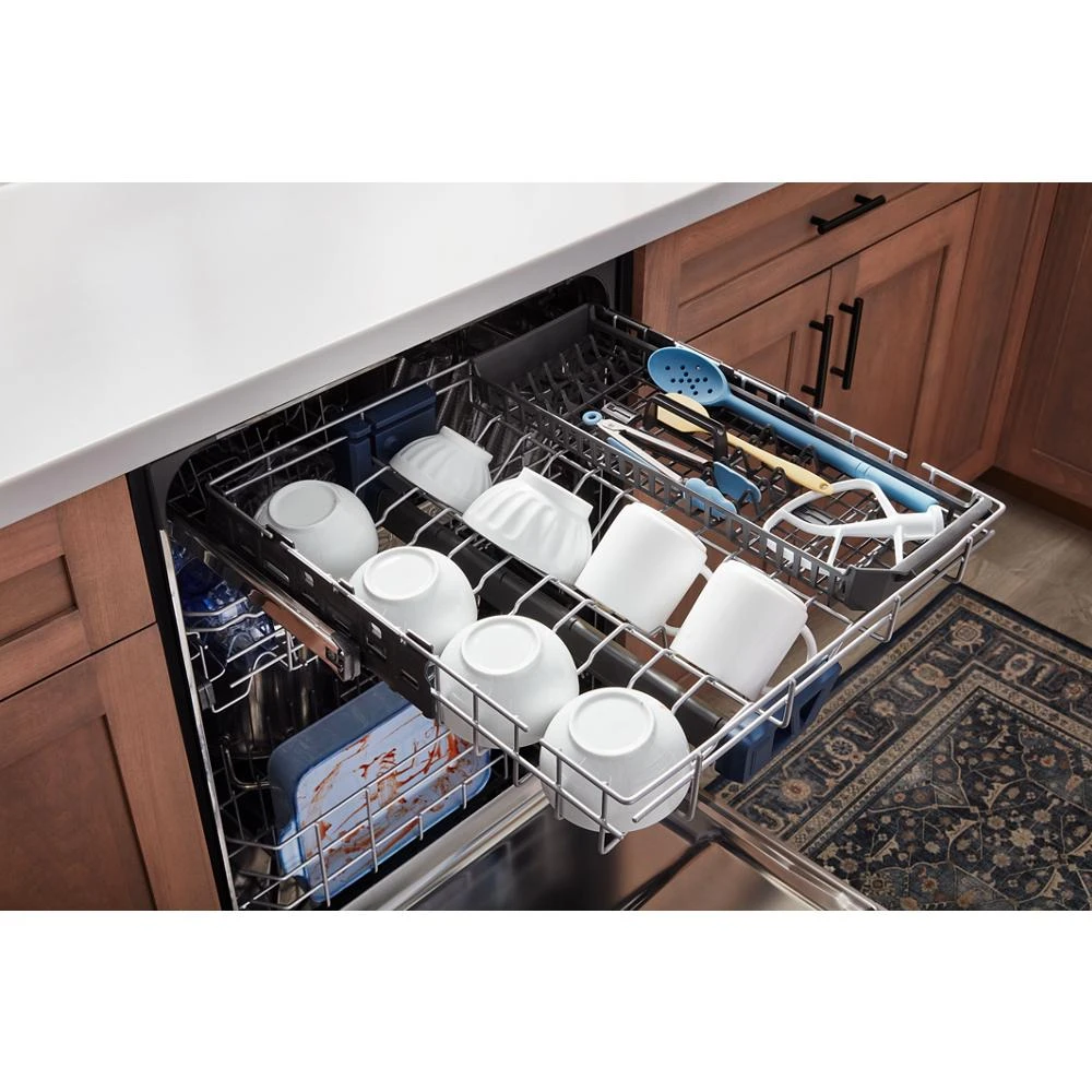 24 Inch Built-In Dishwasher With Power Dry, Sanitize Cycle, And Pocket Handle MDPS7024SW