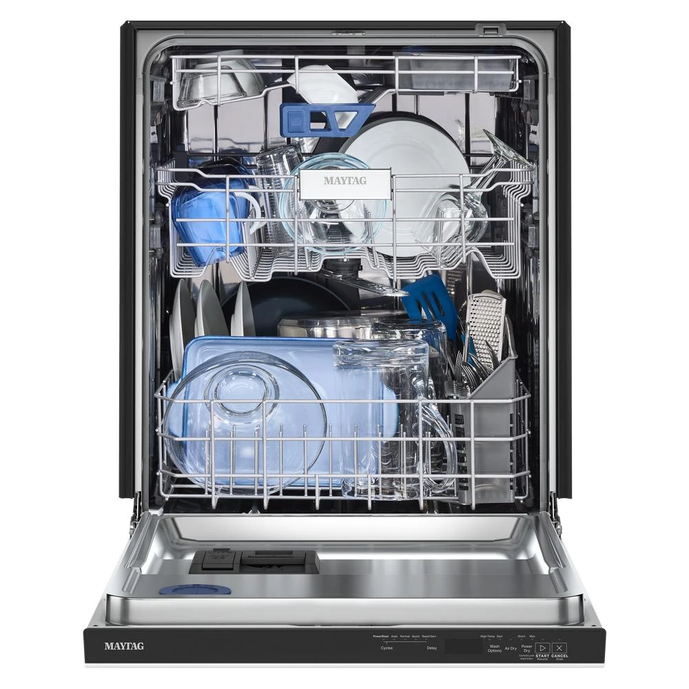 24 Inch Built-In Dishwasher With Power Dry, Sanitize Cycle, And Pocket Handle MDPS7024SW