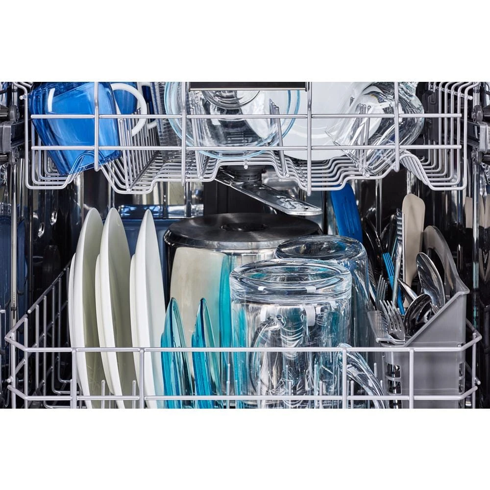 24 Inch Built-In Dishwasher With Power Dry, Sanitize Cycle, And Pocket Handle MDPS7024SW