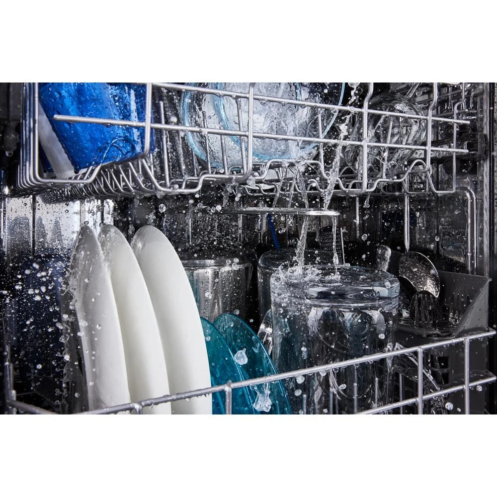 24 Inch Built-In Dishwasher With Power Dry, Sanitize Cycle, And Pocket Handle MDPS7024SW