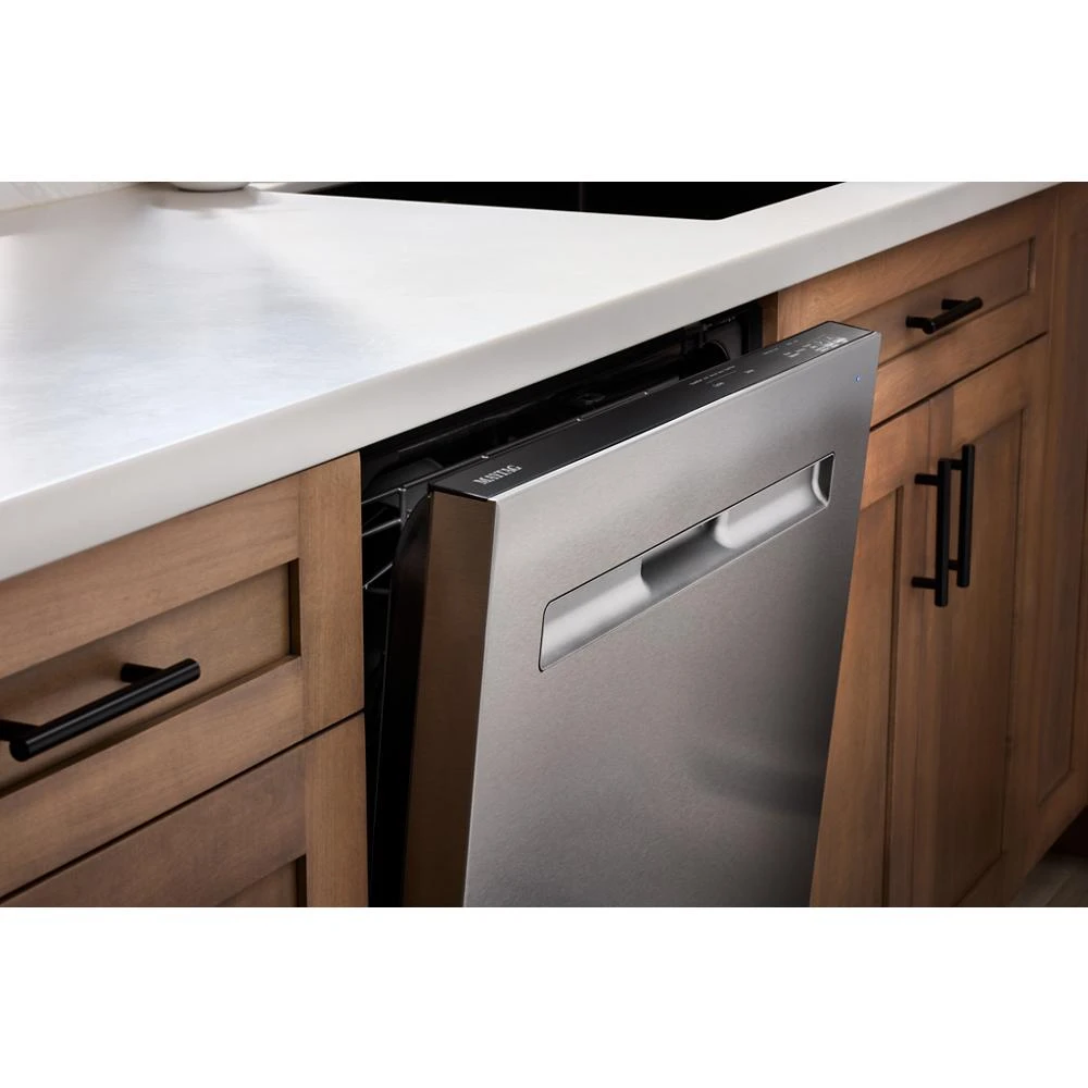 24 Inch Built-In Dishwasher With Power Dry, Sanitize Cycle, And Pocket Handle MDPS7024SW