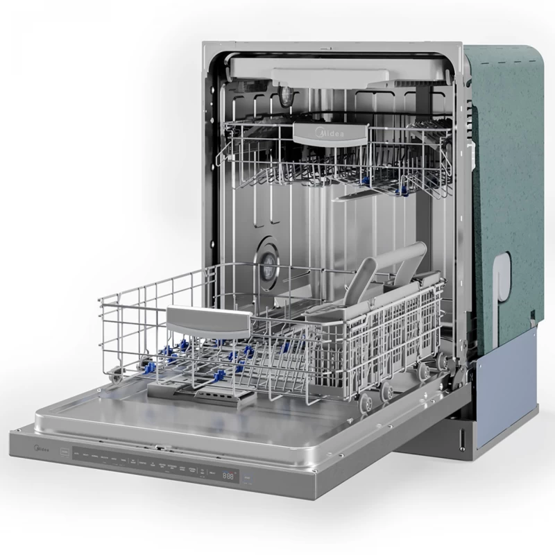 Smart 45 dBA Top Control 24-in Built-In Dishwasher (Stainless Steel) MDT24P5AST