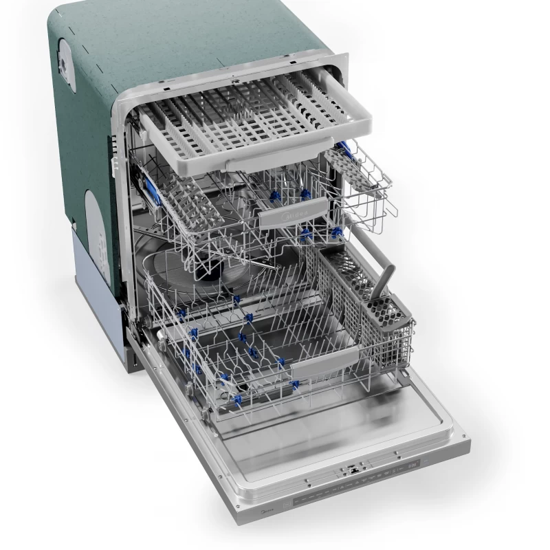 Smart 45 dBA Top Control 24-in Built-In Dishwasher (Stainless Steel) MDT24P5AST