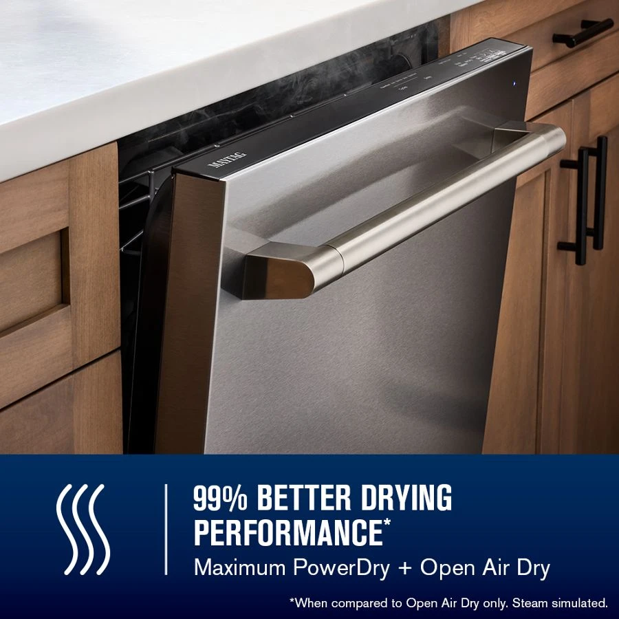 24 Inch Built-In Dishwasher With Power Dry, Sanitize Cycle, And Bar Handle MDTS7024SZ