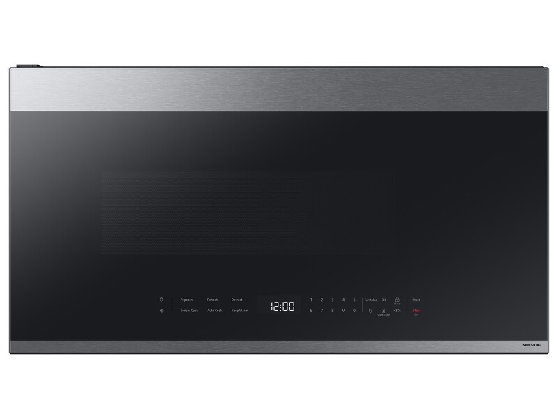 Bespoke 2.1 cu. ft. Over-the-Range Microwave with Edge to Edge Glass Display in Fingerprint Resistant Stainless Steel ME21DG6500SRAA