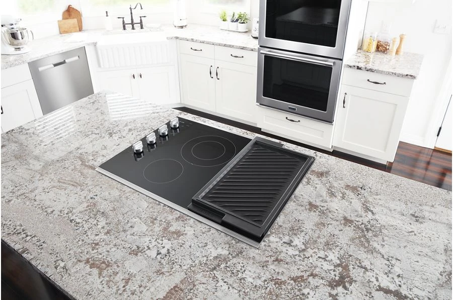 30-Inch Electric Cooktop with Reversible Grill and Griddle MEC8830HS