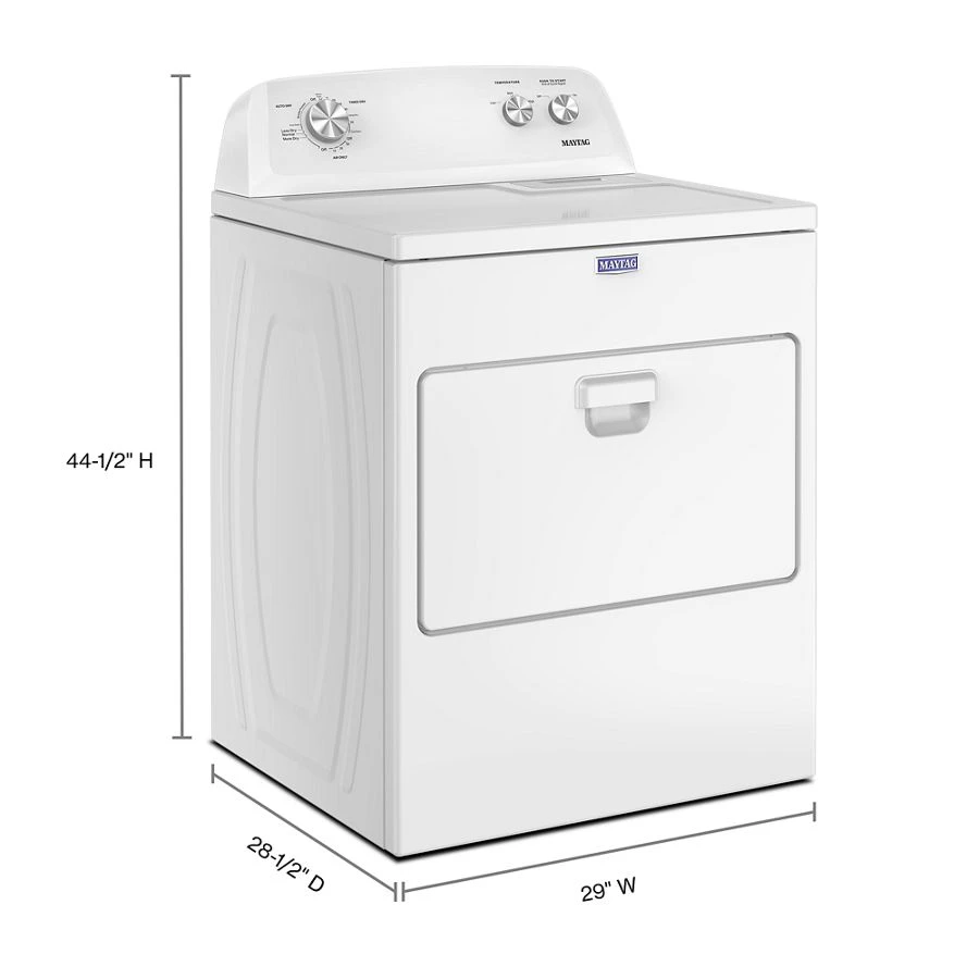 Top Load Electric Wrinkle Prevent Dryer - 7.0 Cu. Ft. MED4005SW