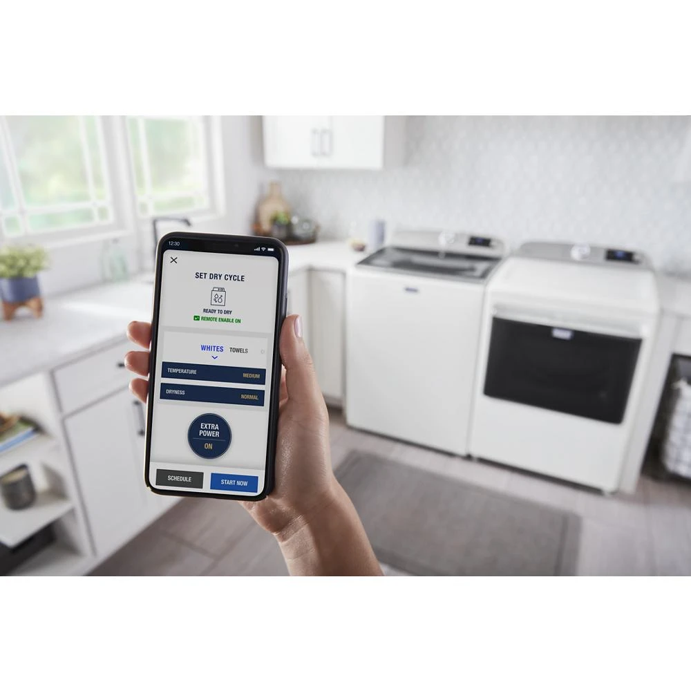 Smart Top Load Electric Dryer with Extra Power - 7.4 cu. ft. MED6230HW