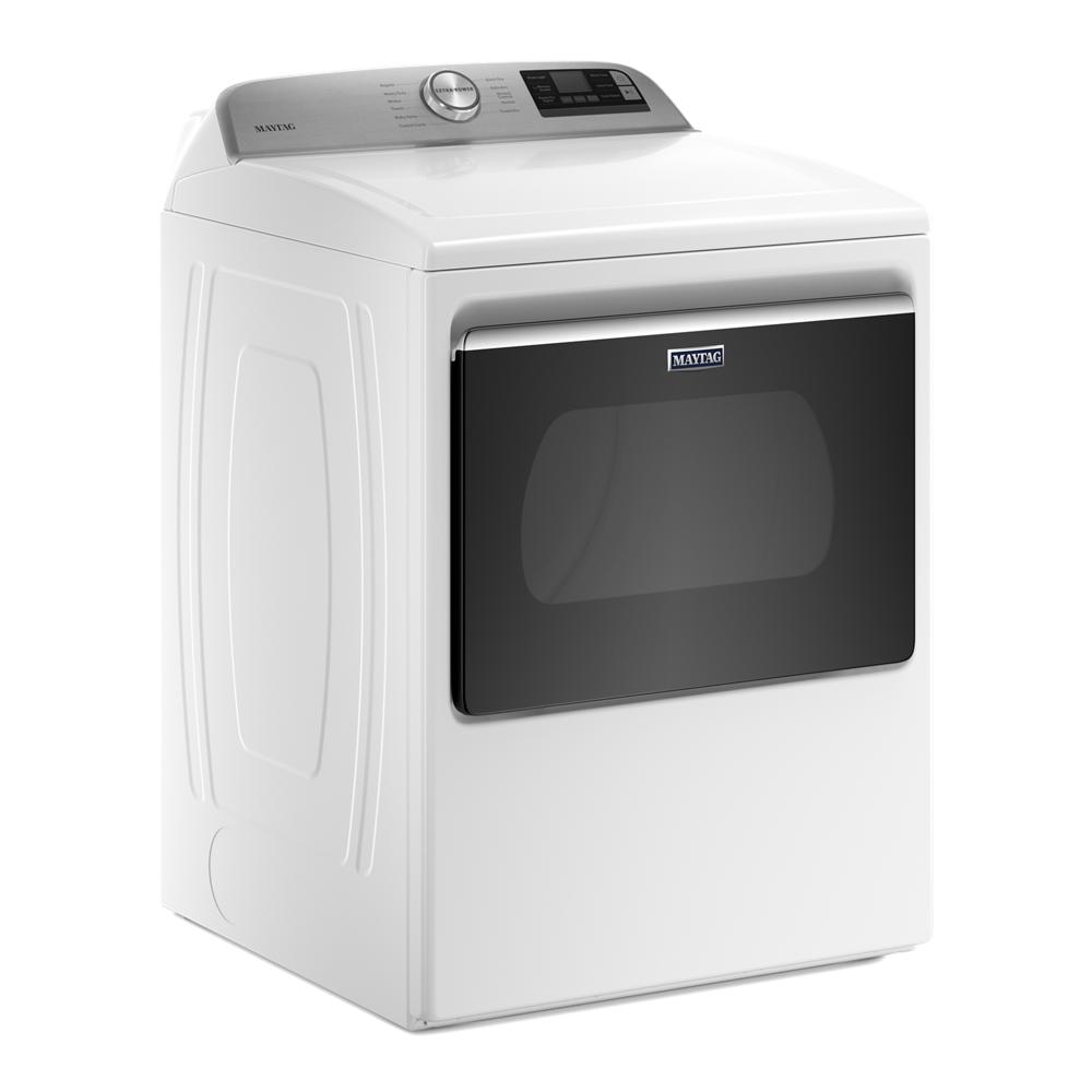 Maytag Smart Top Load Electric Dryer with Extra Power Button - 7.4 cu. ft. White MED6230RHW Picture 1
