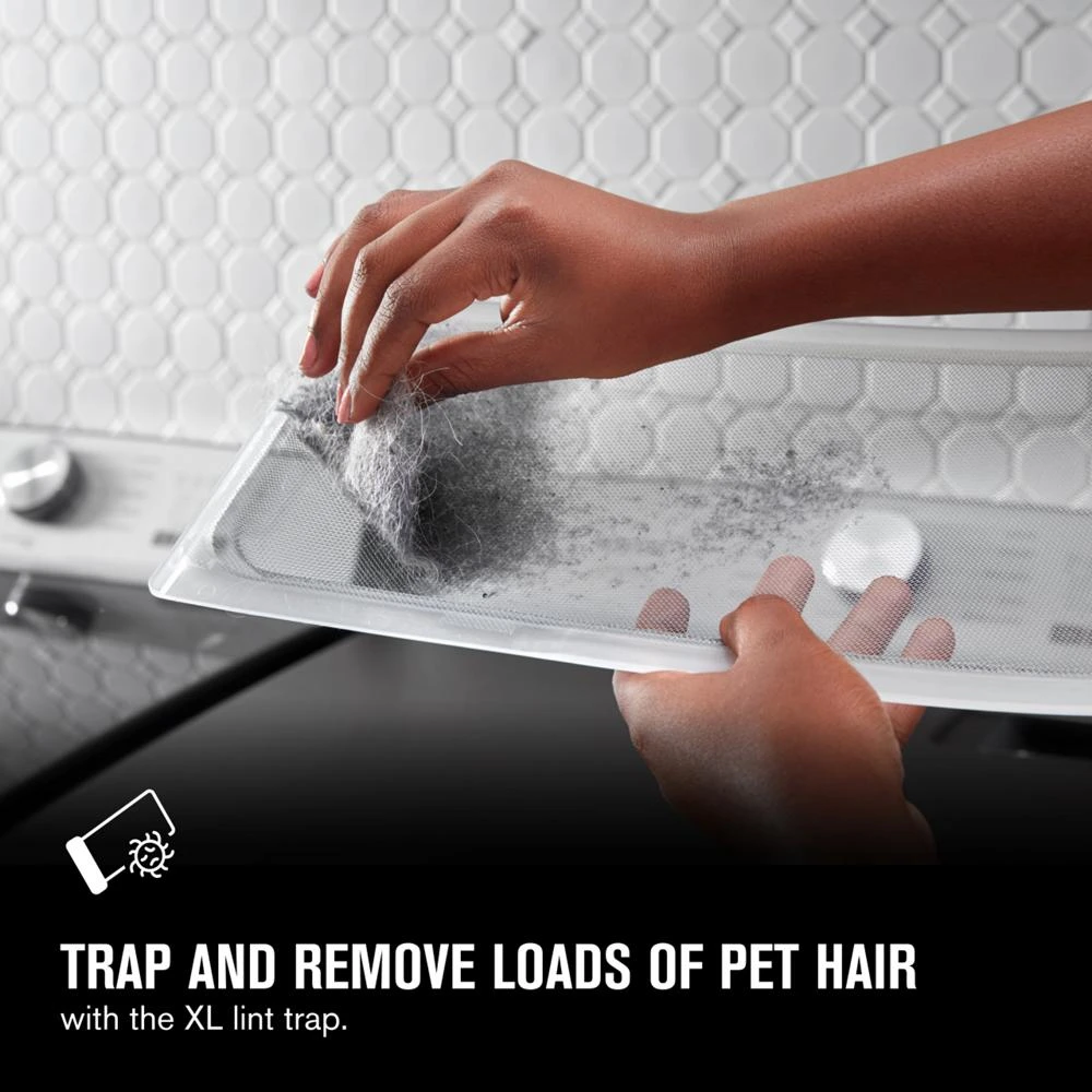 Pet Pro Top Load Electric Dryer - 7.0 cu. ft. MED6500MBK