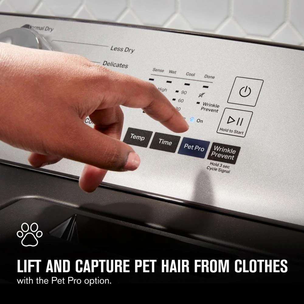 Pet Pro Top Load Electric Dryer - 7.0 cu. ft. MED6500MBK