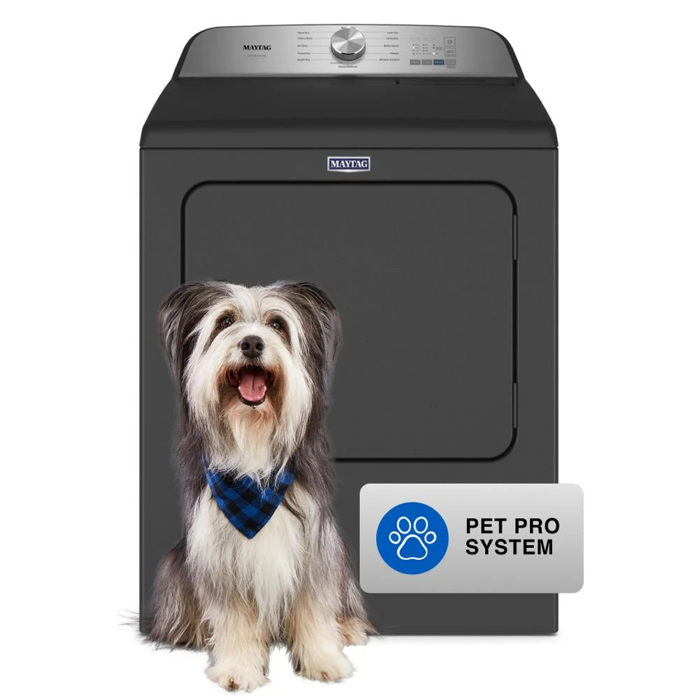 Pet Pro Top Load Electric Dryer - 7.0 cu. ft. MED6500MBK