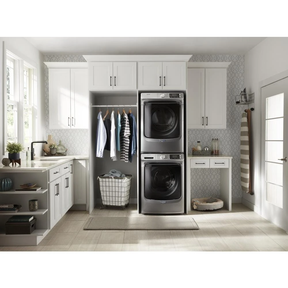 Front Load Electric Dryer with Extra Power and Quick Dry Cycle - 7.3 cu. ft. MED6630HC