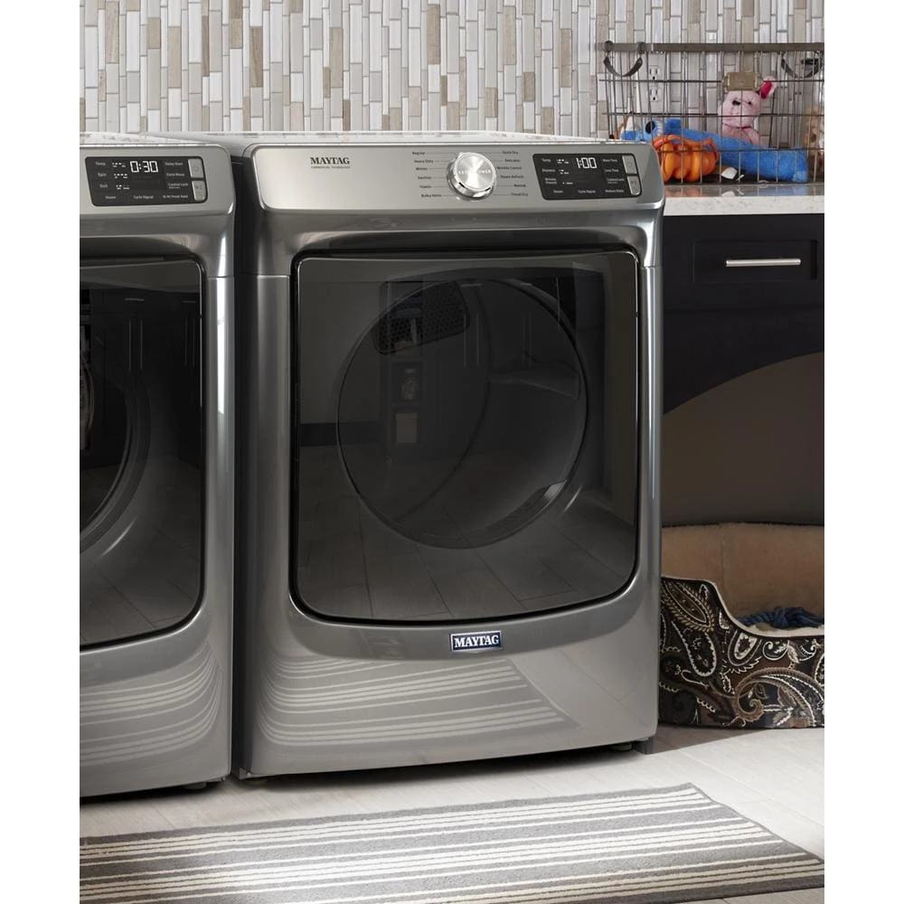 Front Load Electric Dryer with Extra Power and Quick Dry Cycle - 7.3 cu. ft. MED6630HC