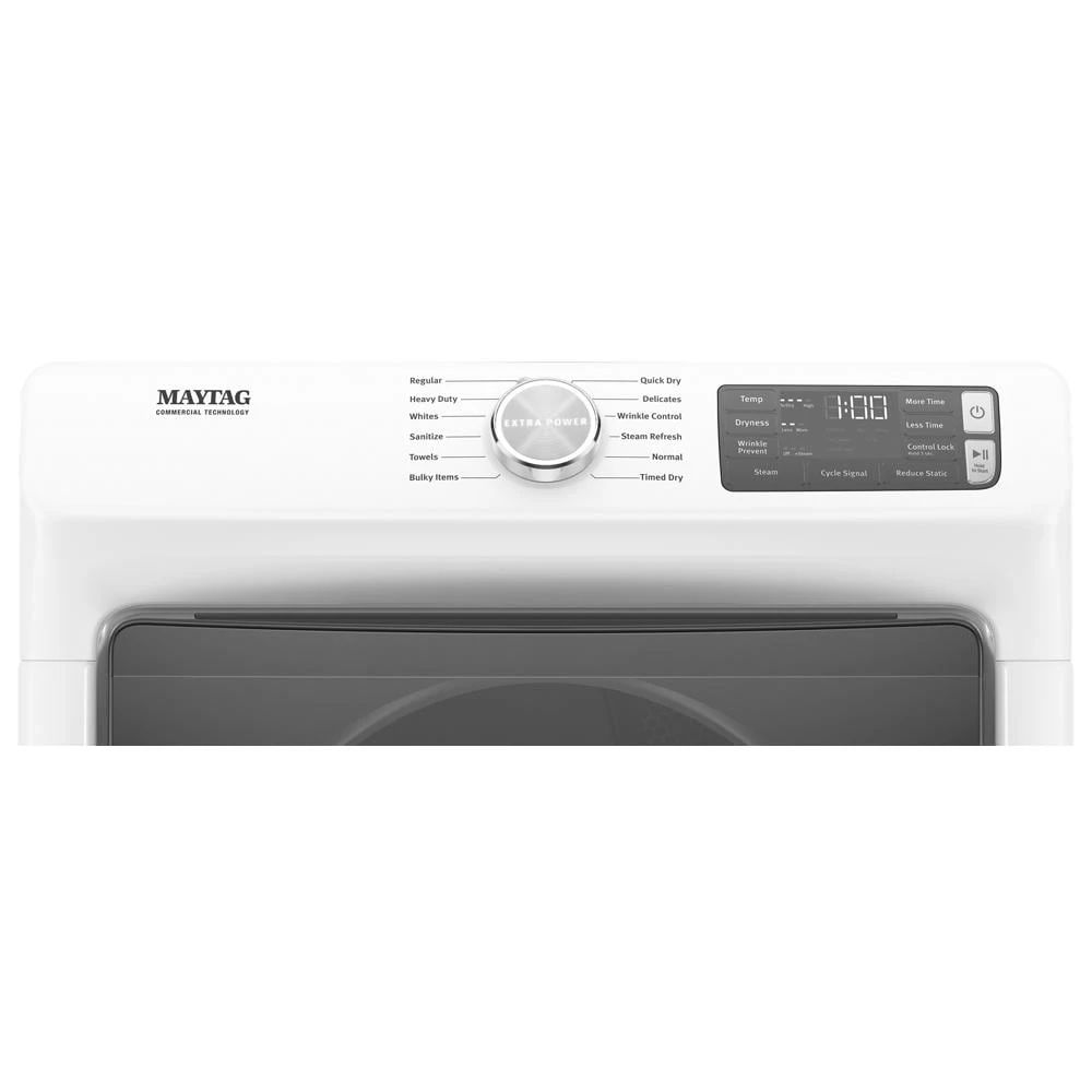 Front Load Electric Dryer with Extra Power and Quick Dry Cycle - 7.3 cu. ft. MED6630HW