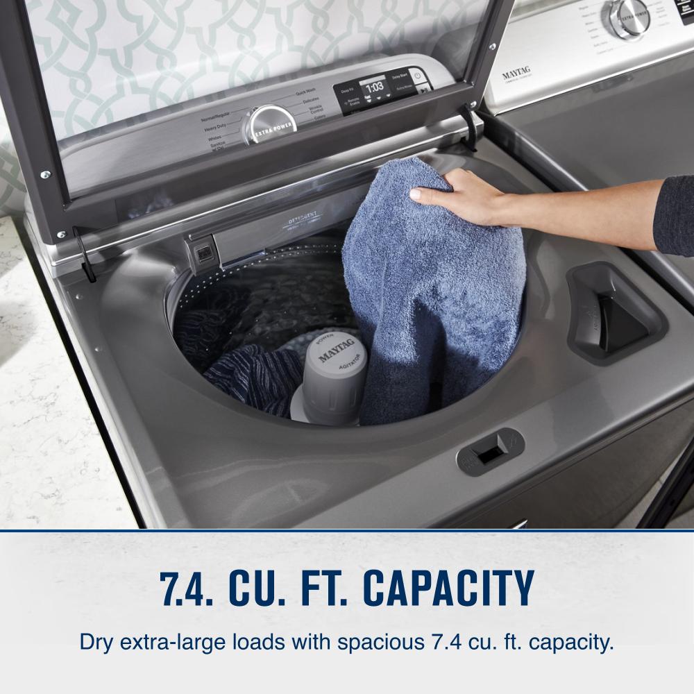 Smart Top Load Electric Dryer with Extra Power Button - 7.4 cu. ft. MED7230HC