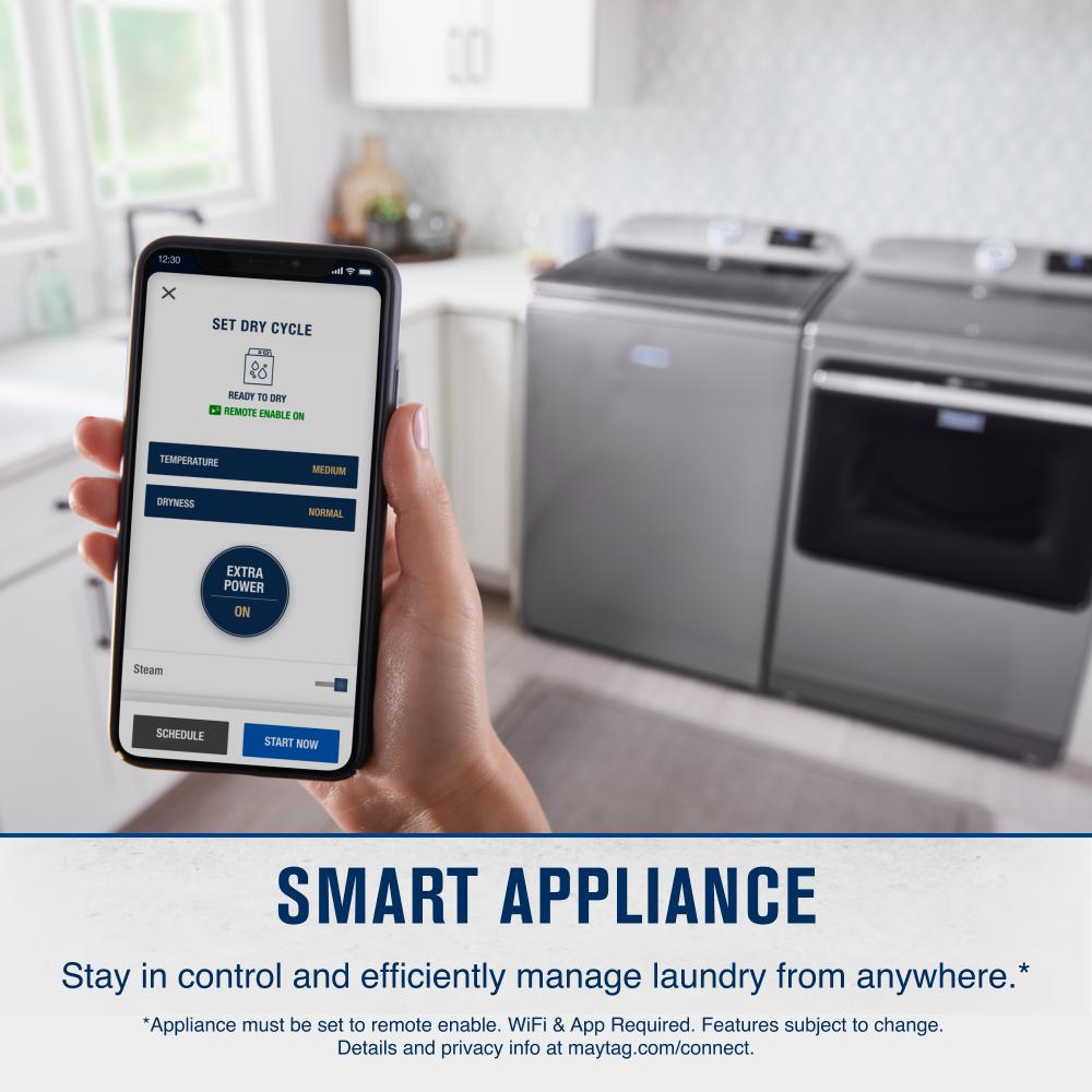 Smart Top Load Electric Dryer with Extra Power Button - 7.4 cu. ft. MED7230HC