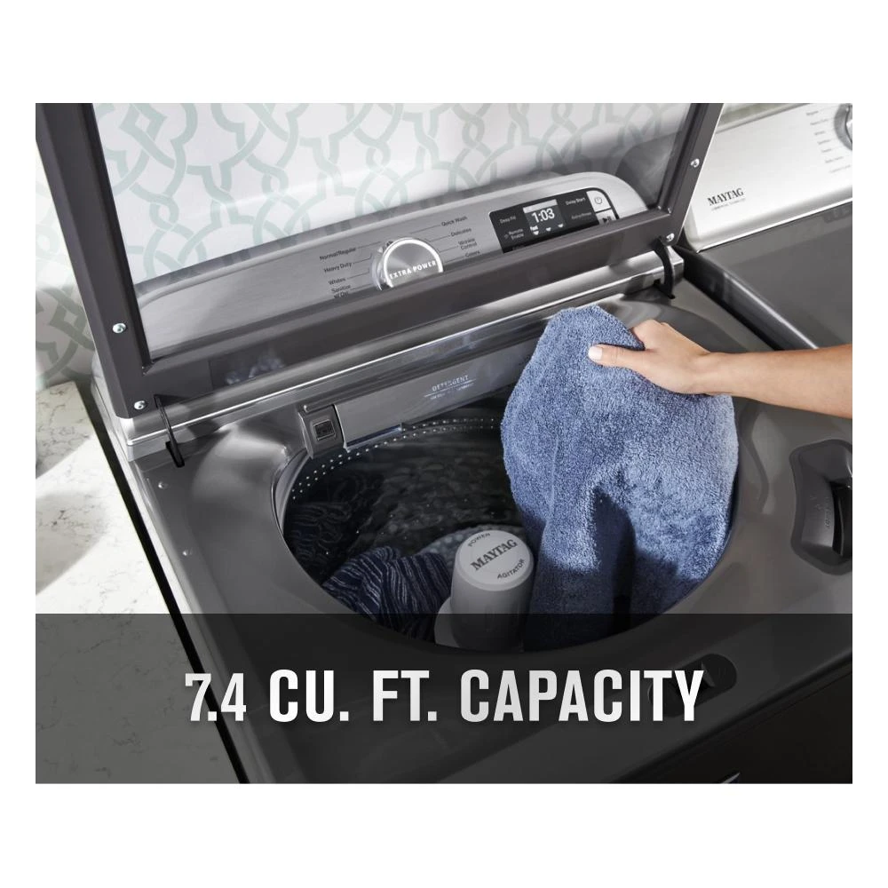 Smart Top Load Electric Dryer with Extra Power - 7.4 cu. ft. MED7230HC