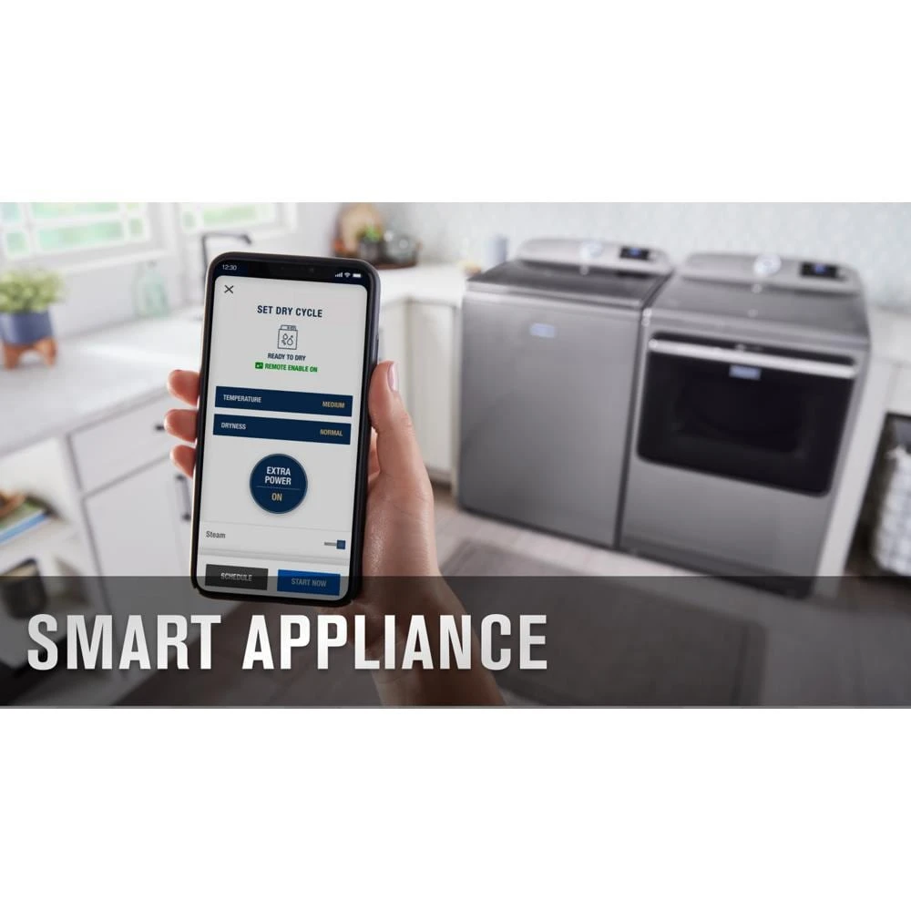 Smart Top Load Electric Dryer with Extra Power - 7.4 cu. ft. MED7230HC