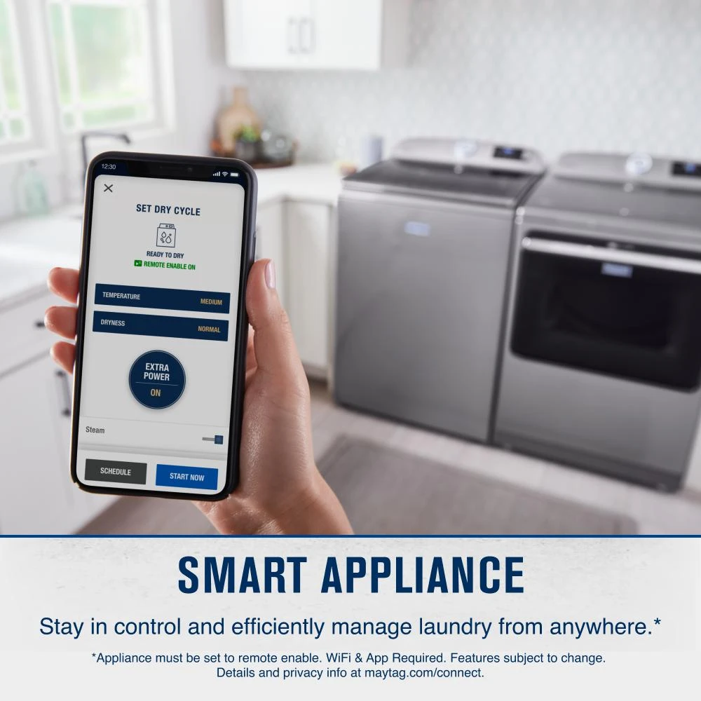 Smart Top Load Electric Dryer with Extra Power - 7.4 cu. ft. MED7230HC