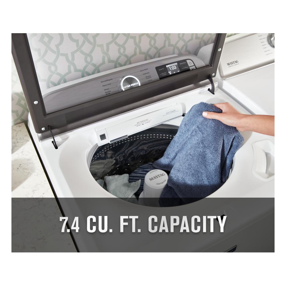 Smart Top Load Electric Dryer with Extra Power - 7.4 cu. ft. MED7230HW